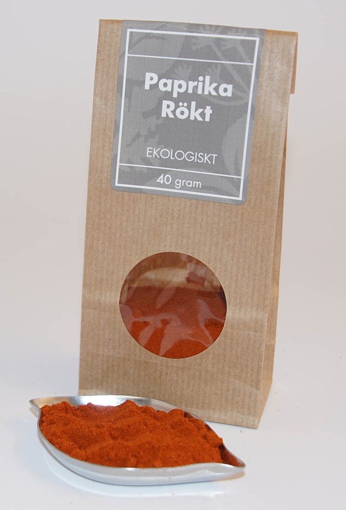 Paprika rökt EKO brun påse med fönster