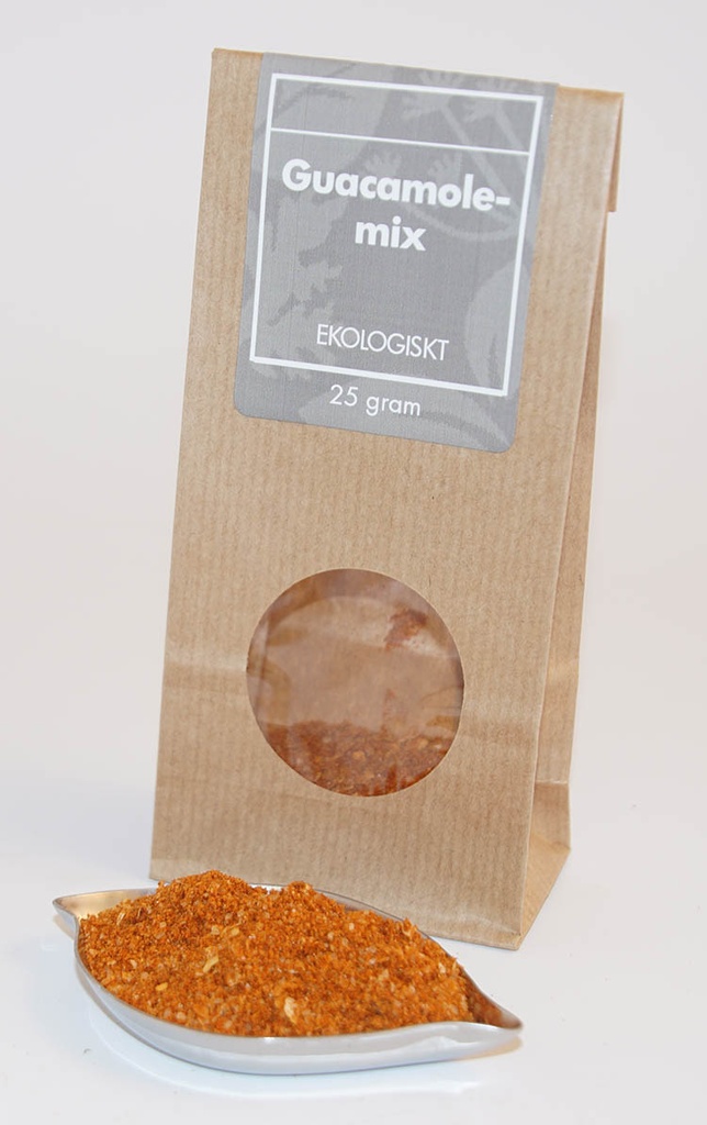 Guacamole mix EKO brun påse med fönster 25g