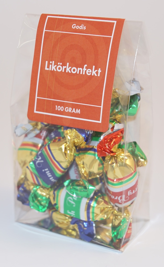 Liqueur confectionery pack in stand-up pouch 100g