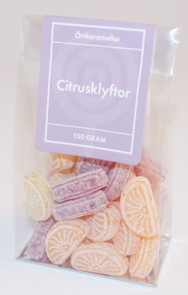 Citrus segments herbal candies in stand-up pouch 100g