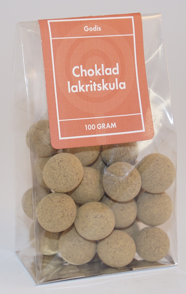 Choklad lakritskula NARR fp i ståpåse 100g