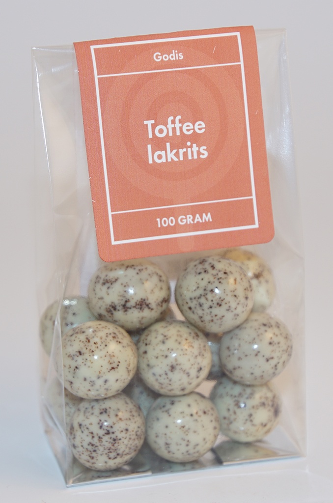 Toffee liquorice NARR in stand-up pouch 100g