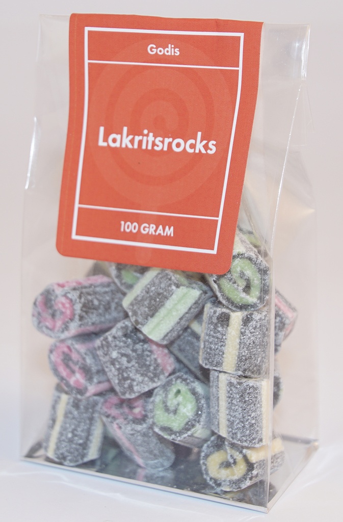 Lakritsrocks i ståpåse 100g