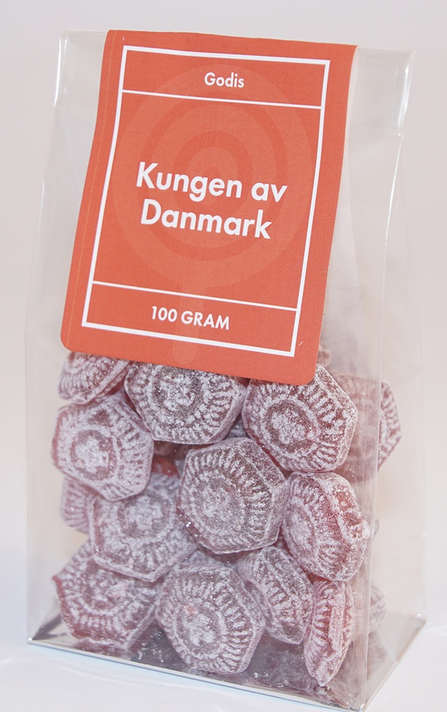 King of Denmark pack in stand-up pouch 100g
