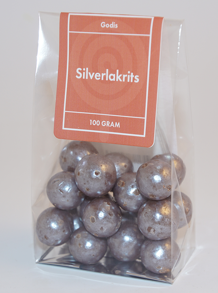 Silverlakrits fp ståpåse 100g