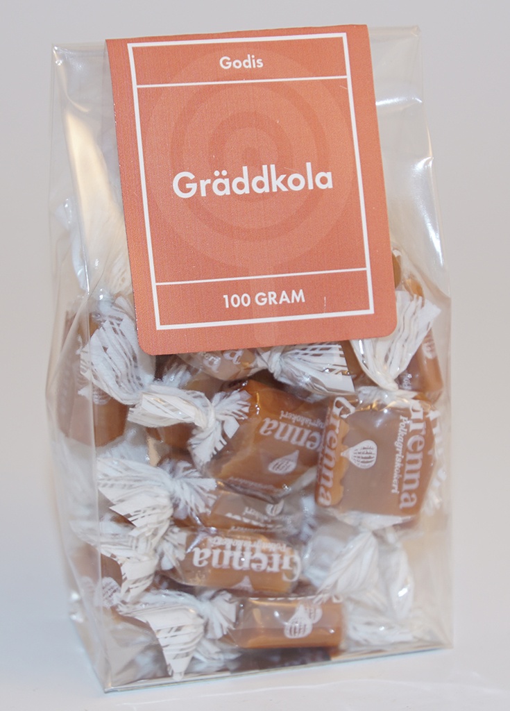 Gräddkola GRENNA i ståpåse 100g