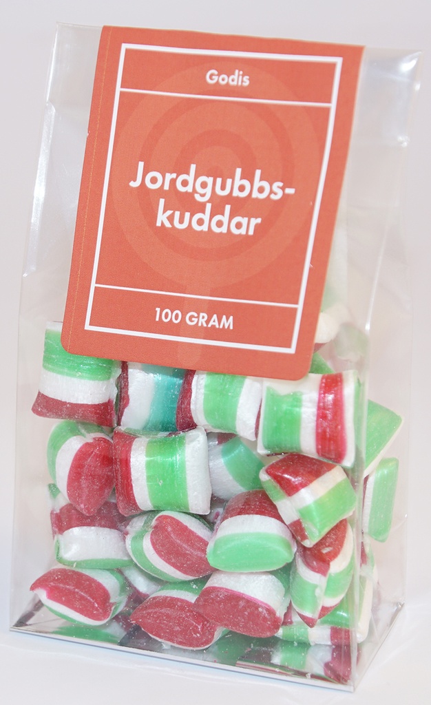 Strawberry pillows pack in stand-up pouch 100g