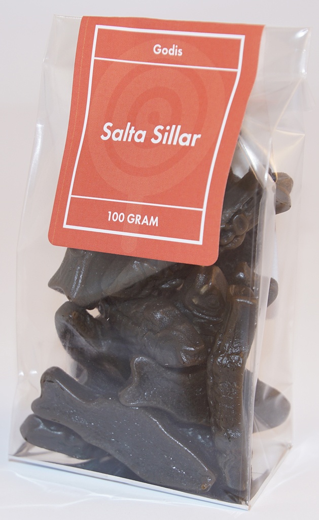 Salty herrings pack in stand-up pouch