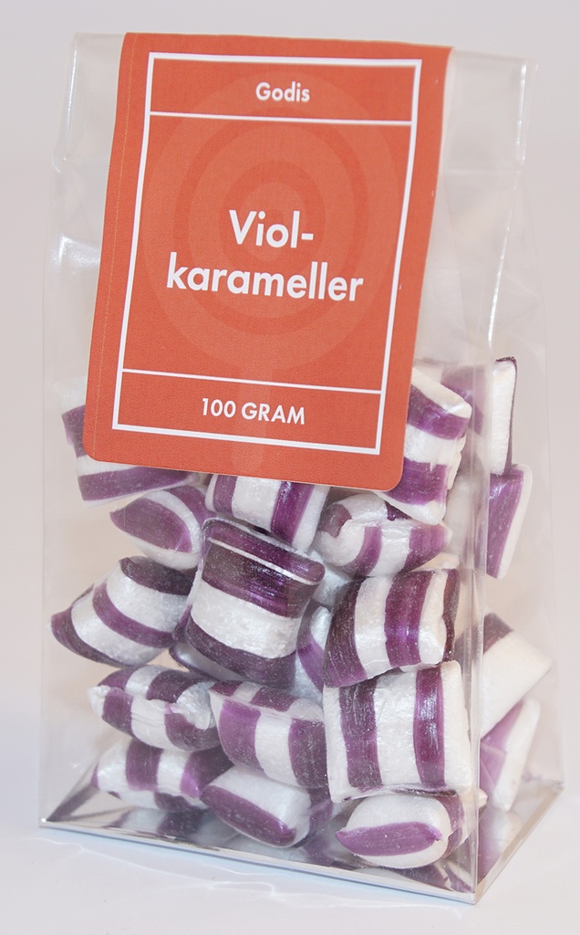 Violkuddar GRENNA (lila/vit) fp i ståpåse 100g