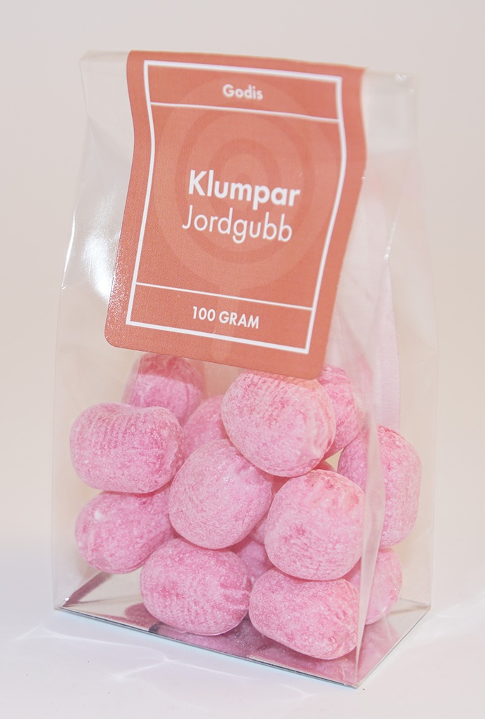 Clumps Strawberry pack in stand-up pouch 100g