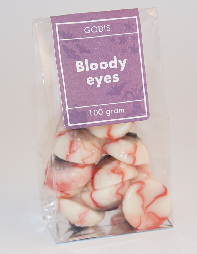 Bloody Eyes godis i ståpåse