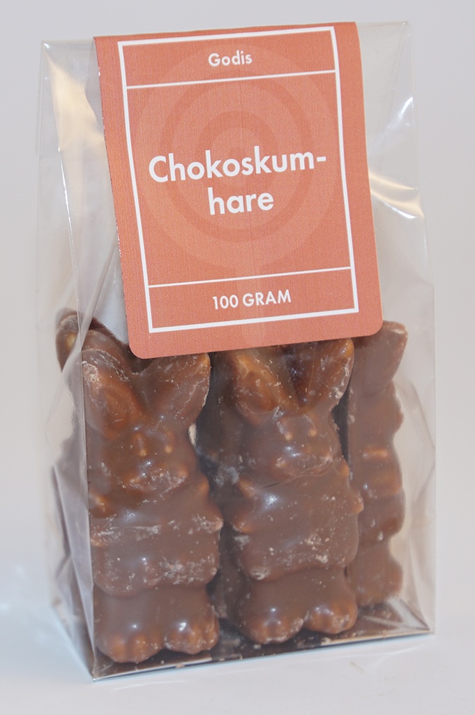 Choco marshmallow bunny Franssons in stand-up pouch