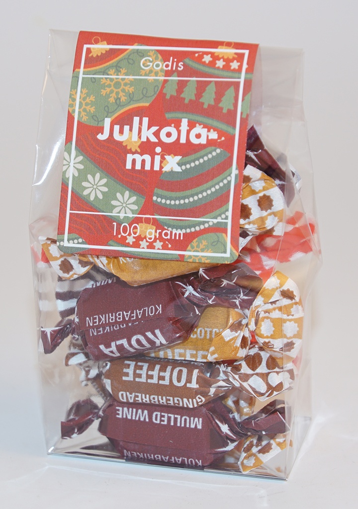 Christmas toffee mix Kolafabriken pack in stand-up pouch 100g