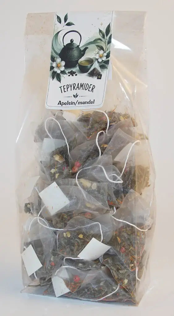 Pyramid tea Orange/almond green 40pcs BAG