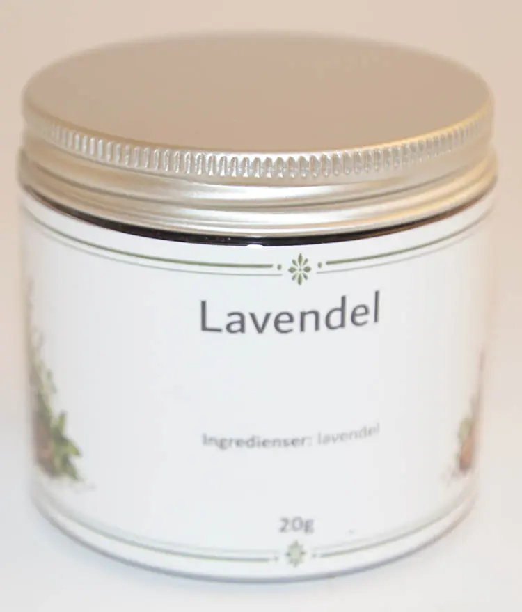 Lavendel i PET-burk med silver lock