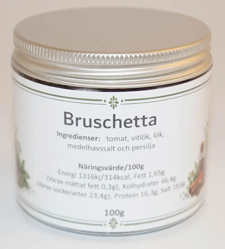 Bruschetta fp i petburk med silverlock 100g
