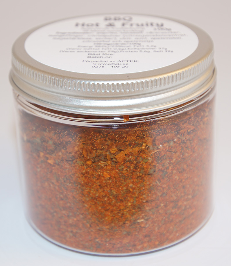 BBQ Hot and fruity fp i petburk med silverlock 100g
