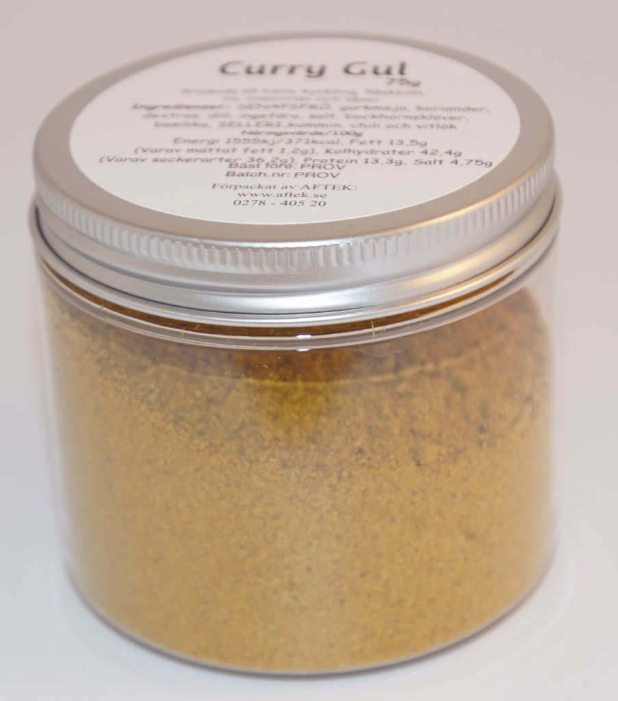 Curry gul fp i petburk med silverlock 75g