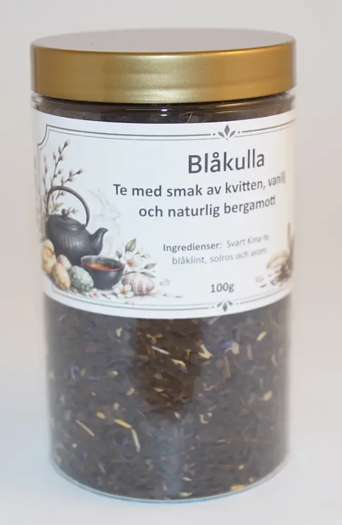 Blåkulla svart te fp i PET-burk 100g