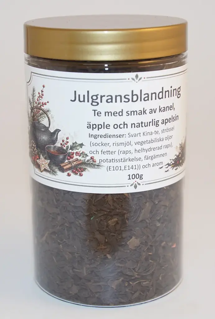 Christmas tree blend black tea in PET jar 100g