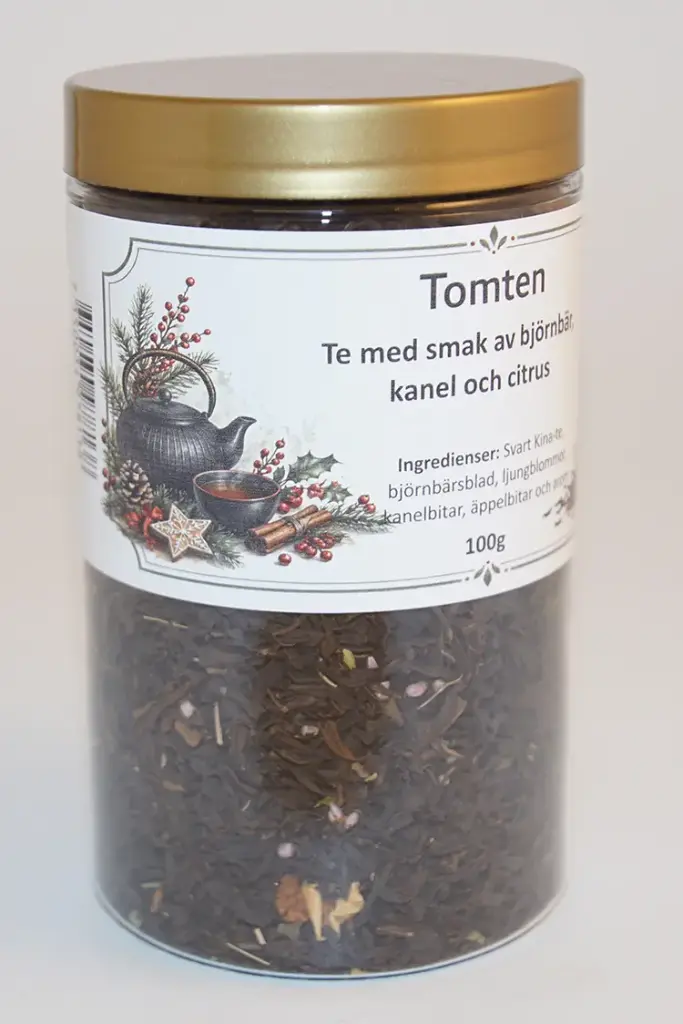 Santa black tea in PET jar 100g