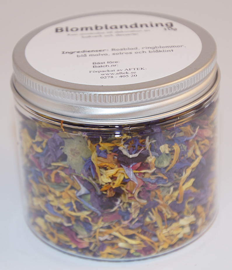 Blomblandning i PET-burk silver lock 10g