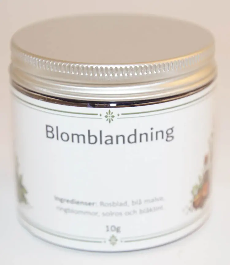 Blomblandning i PET-burk silver lock 10g