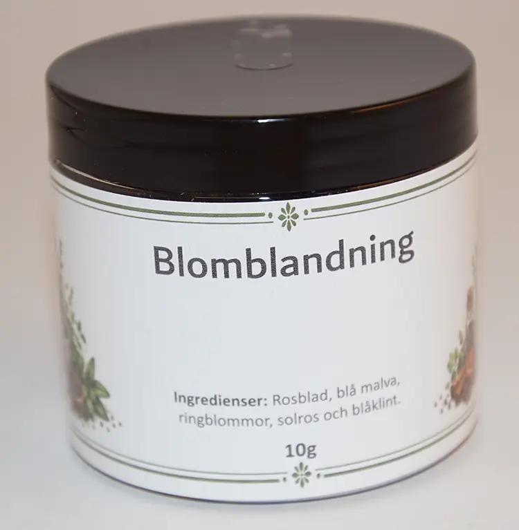 Flower blend in PET jar black lid 10g