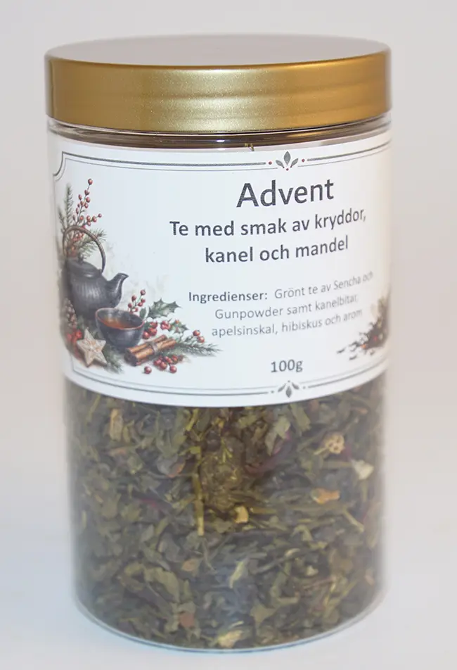 Advent grönt te fp i PET-burk 100g