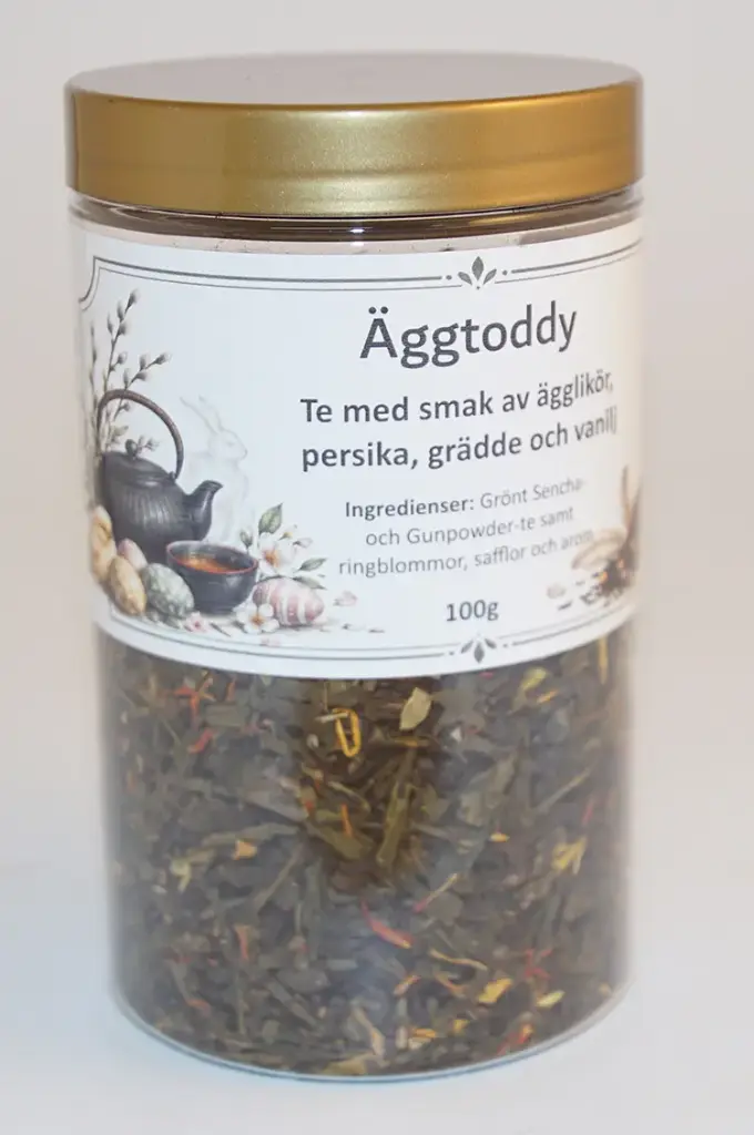 Äggtoddy grönt te fp i PET-burk 100g