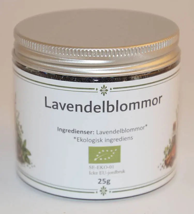 Lavendelblommor EKO fp i PET-burk 25g
