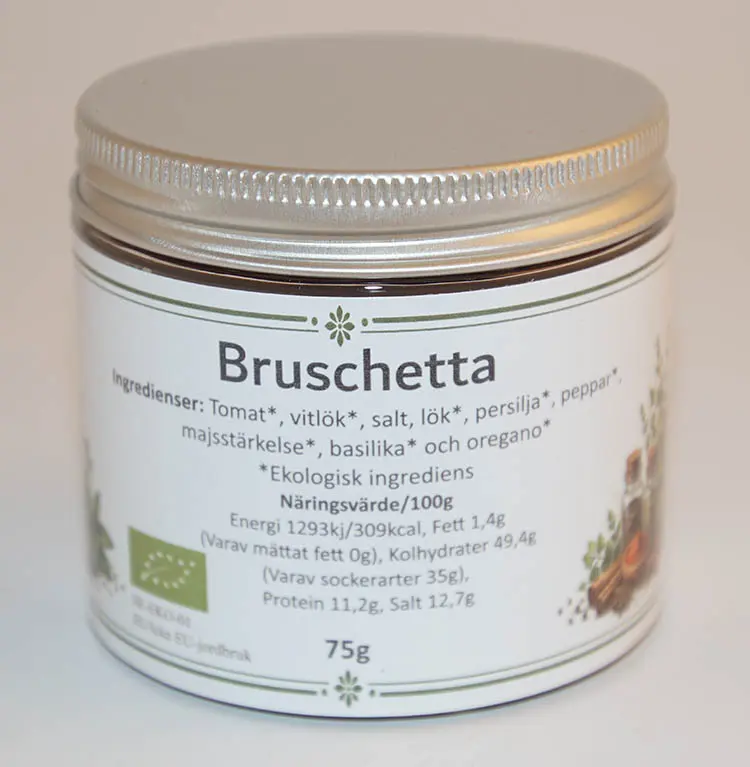 Bruschetta EKO fp i PET-burk
