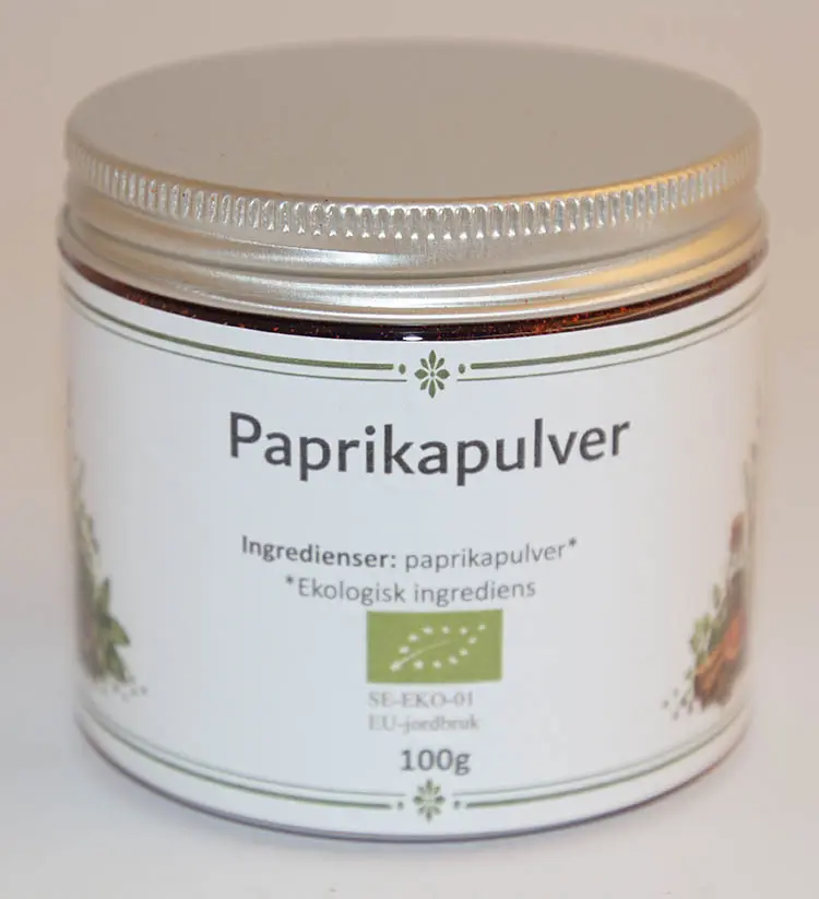 Paprika mald EKO fp i PET-burk 100g