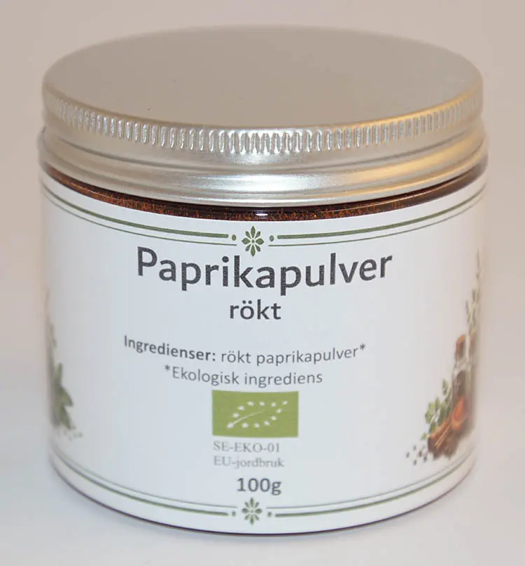 Paprika rökt EKO fp i PET-burk 100g
