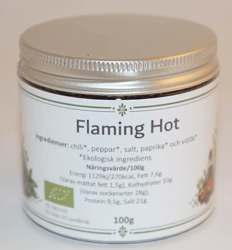 Flaming hot EKO fp i PET-burk