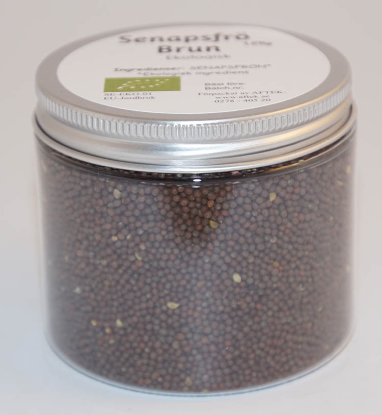 Senapsfrö brun hel EKO fp i PET-burk 125g