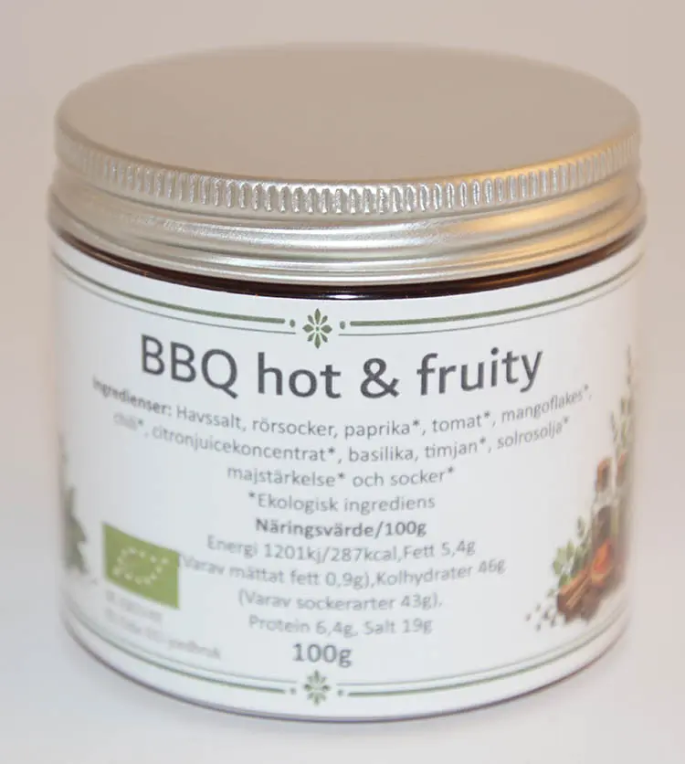 BBQ Hot EKO fp i PET-burk 100g