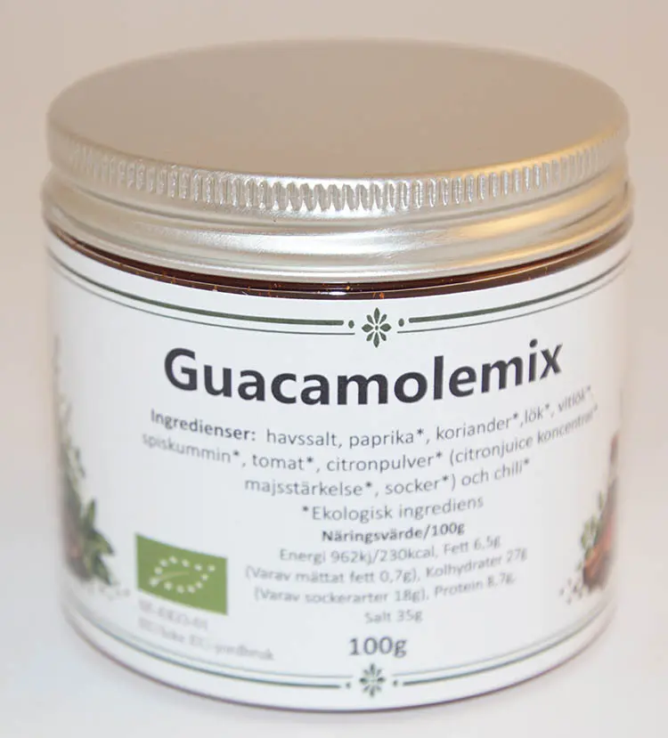 Guacemole mix EKO fp i PET-burk 100g