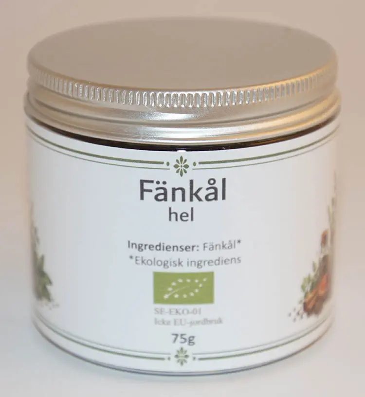Fänkål hel EKO fp i PET-burk 75g