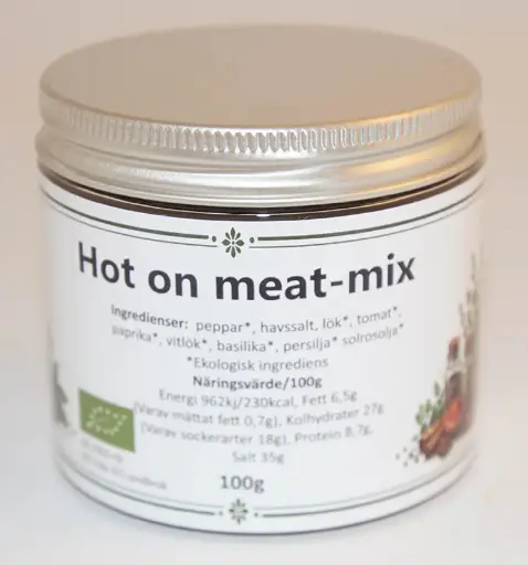 [SE61B] Hot on meat EKO fp i PET-burk 100g