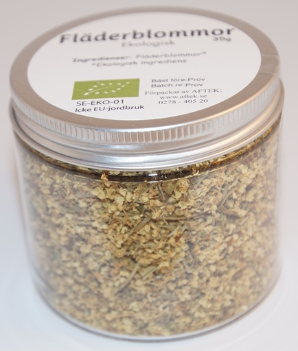 [SE856B] Fläderblommor EKO fp i PET-burk 35g