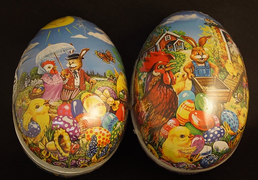 [T505] Easter eggs in cardboard 18cm - 3 patterns