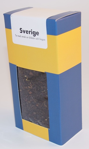 [U587] Sverige svart te fp i krt 100g