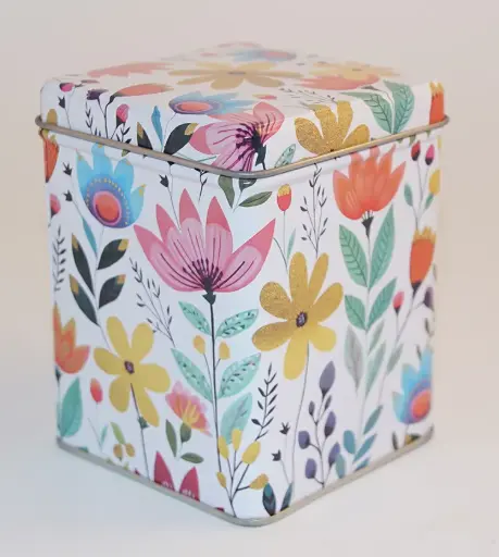 [3710] Flowers burk 100g med gångjärn