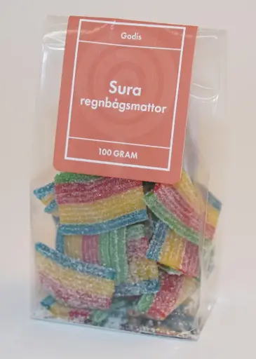 [P9716] Sour rainbow mats in stand-up pouch 100g
