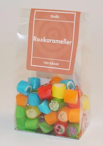 [P9401] Rox karameller i ståpåse 100g