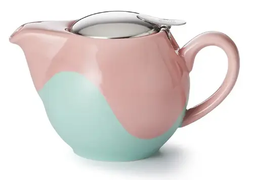 [1563] Tekanna 0,5 lit green/pink med insatssil