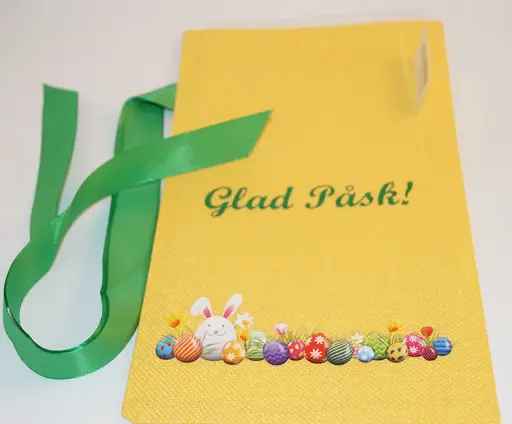 [60100] Påsksäck gul - Glad Påsk