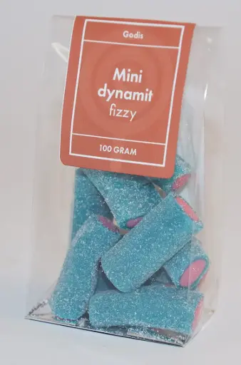[P9708] Minidynamite Sour Fizzy packed in stand-up pouch 100g
