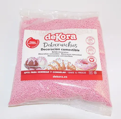 [67121] Dekorcrunchies Jordgubb lösvikt 1kg